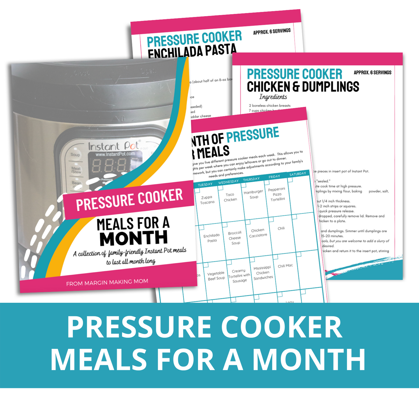 Pressure Cooker Meals for a Month