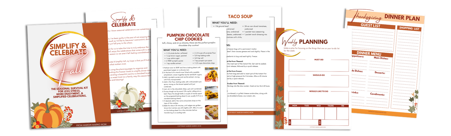 Simplify and Celebrate Fall