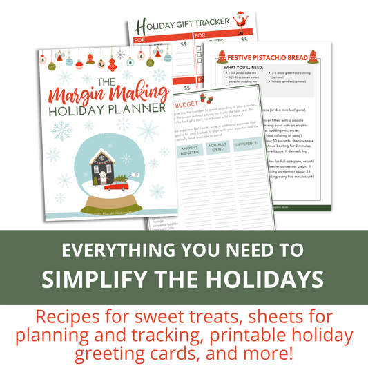 The Margin Making Holiday Planner
