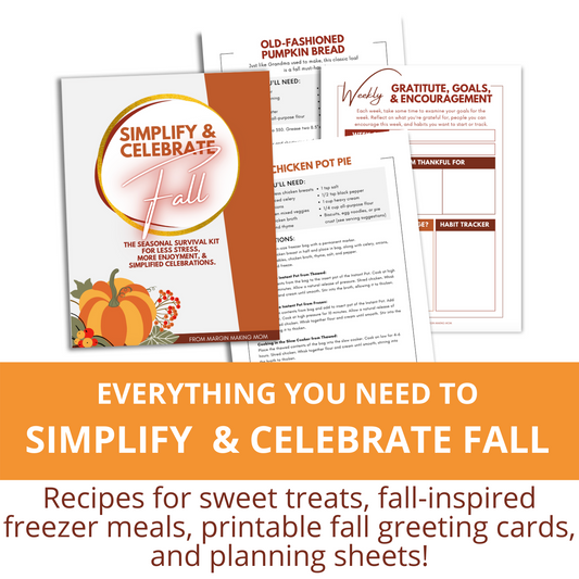 Simplify and Celebrate Fall