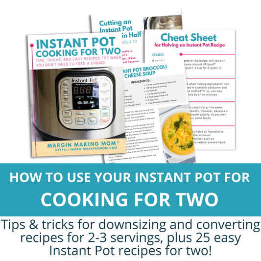 Instant Pot Cooking for Two